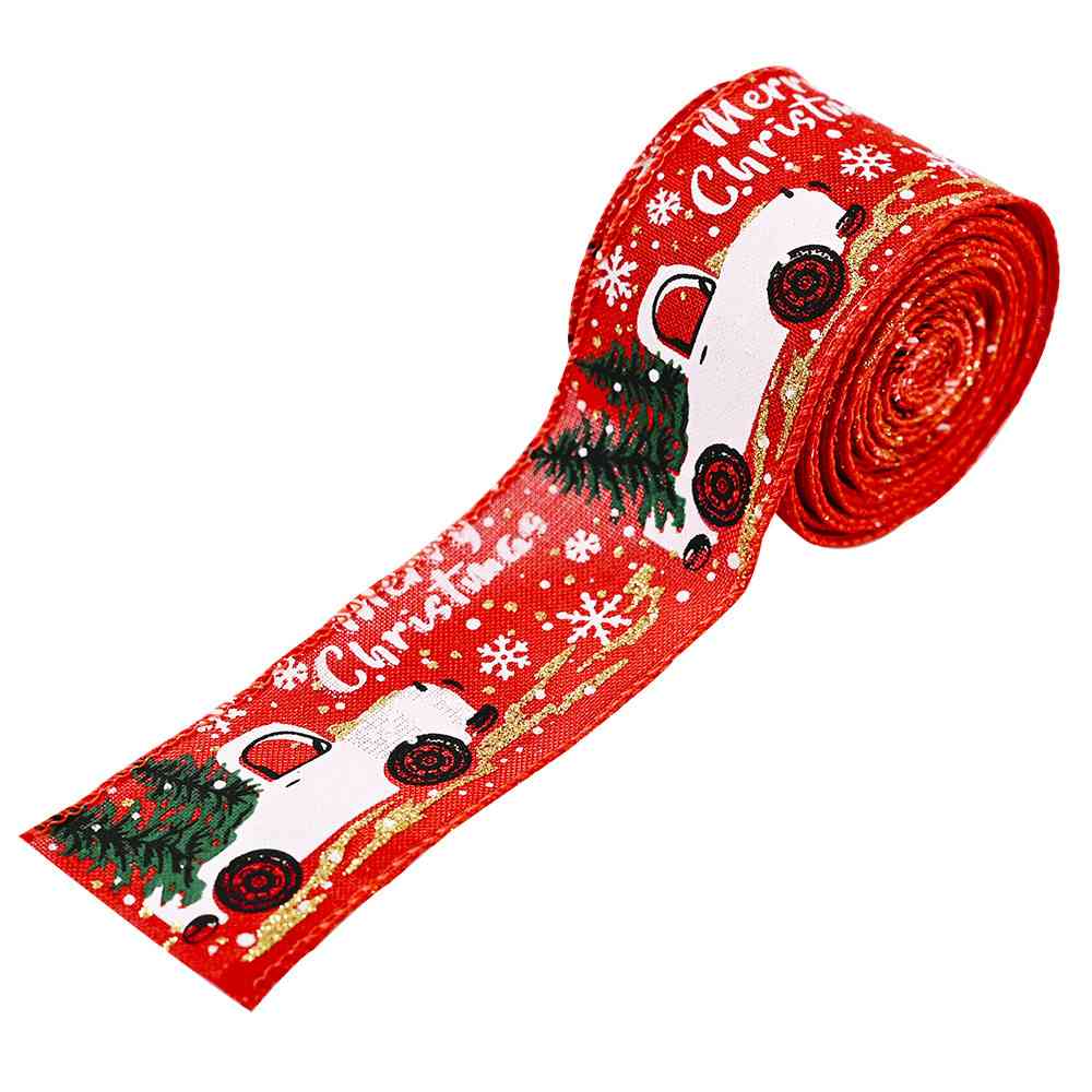 Car & Christmas Tree Ribbon - [5-10 DAY DELIVERY] - T - 3 COLORS -