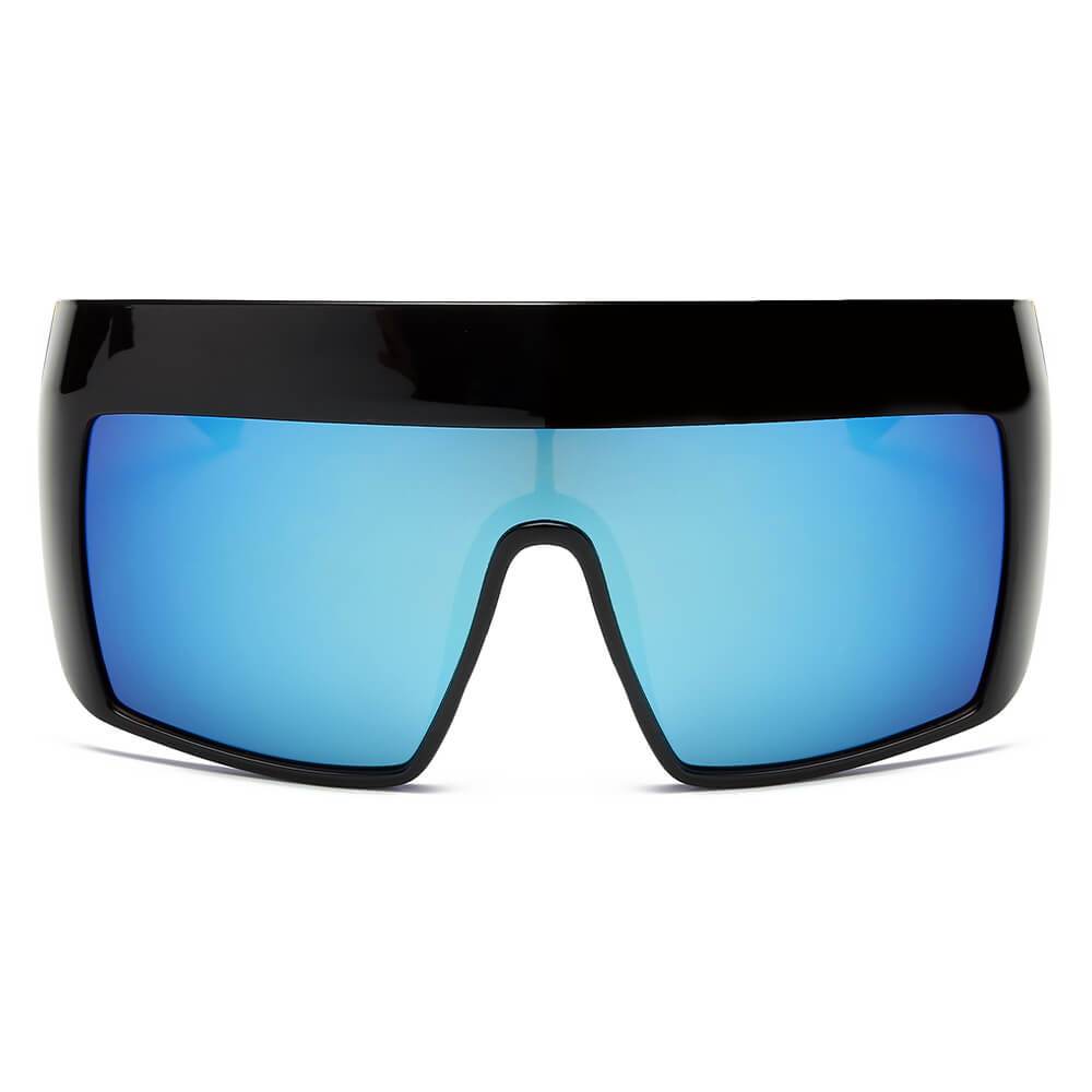 Folsom | S2043 - Women Oversize Shield Sunglasses - 4 LENS COLORS -