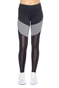 Thumbnail for Mid-Rise Calypso Mesh Full Length Leggings - 2 COLORS -