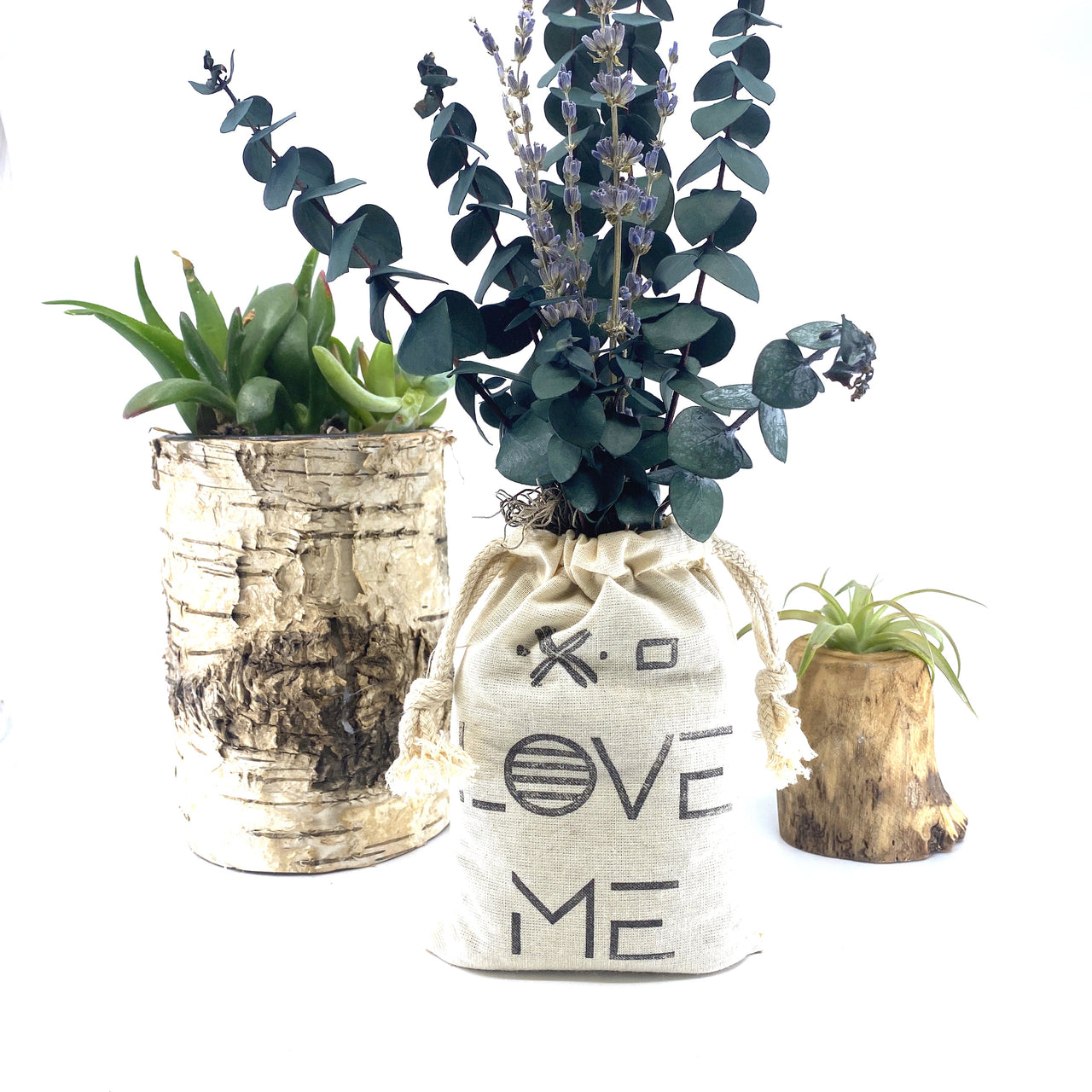 Sunsum - Sack of Flowers, Love Me, Organic, Dried Flower Bouquet - 5 STYLES - 5 PLANTS -