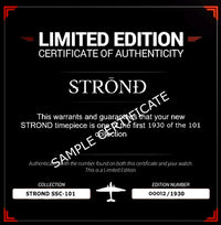 Thumbnail for STROND U.K. - SSC-101 24h GMT, All Black with Steel Bezel -