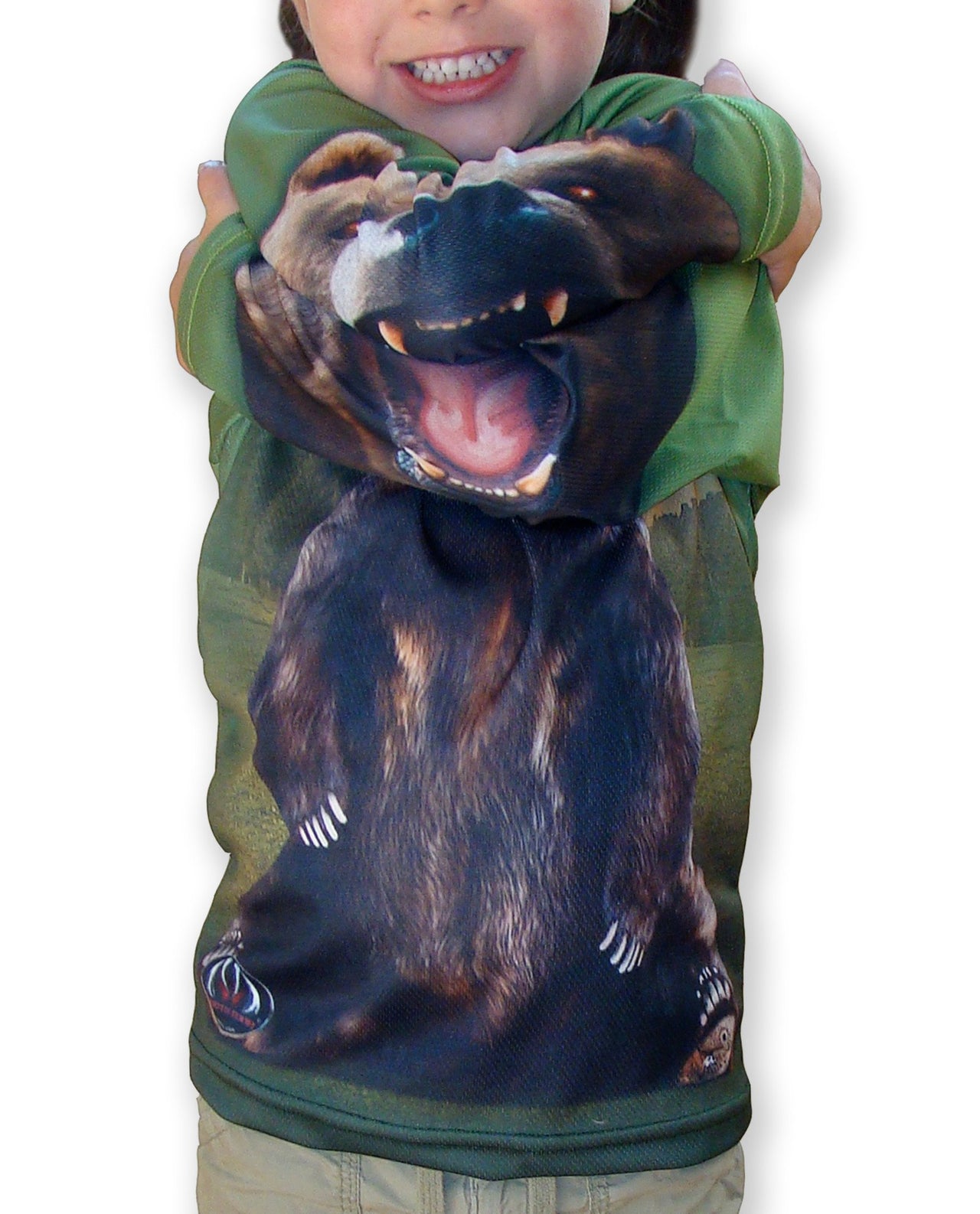 Mouthman - GRIZZLY BEAR Hoodie Chomp Shirt - ADULT SIZES AVAILABLE! - 13 SIZES -