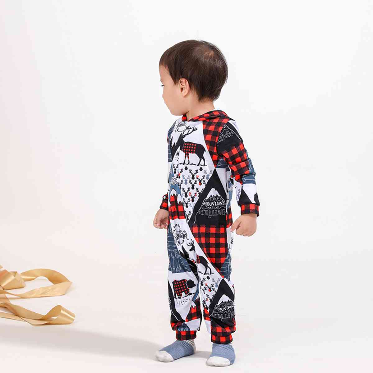 BABY Printed Hooded Jumpsuit - T -