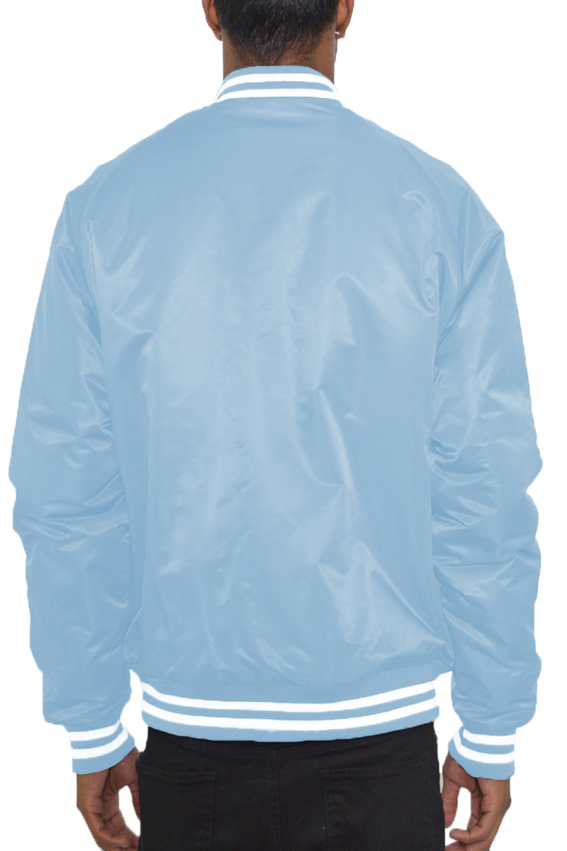 Classic Varsity Windbreaker Bomber Jacket - 1 COLOR -