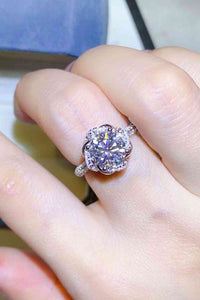 Thumbnail for 2 Carat Moissanite 925 Sterling Silver Ring