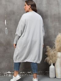 Thumbnail for Plus Size Only Long Sleeve Pocketed Cardigan - T - 9 COLORS -