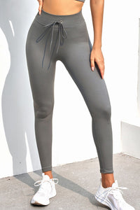 Thumbnail for Ribbed Sports Leggings - T - 1 COLOR -