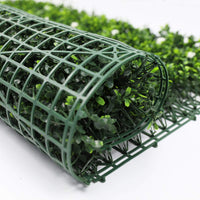 Thumbnail for White Flowering Artificial Boxwood Wall 40