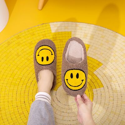 Melody Smiley Face Slippers - T - 1 COLOR -