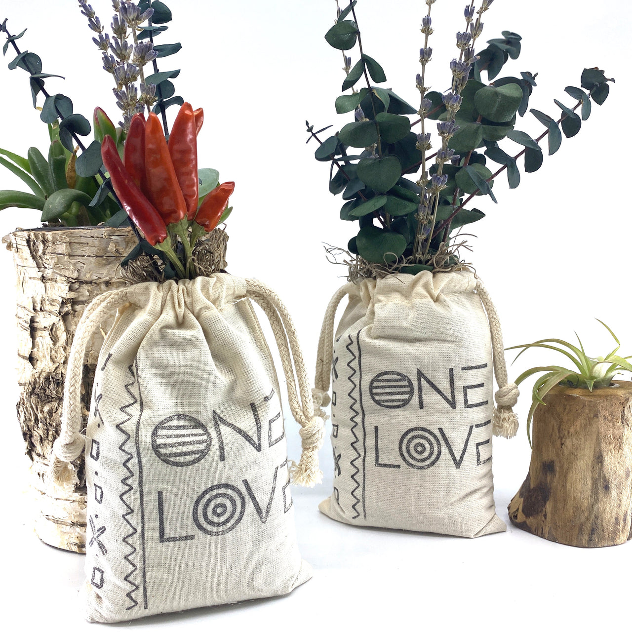 Sunsum - Sack of Flowers, One Love, Organic, Dried Flower Bouquet - 5 TYPES -