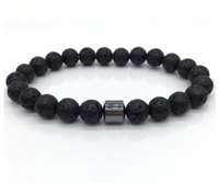 Thumbnail for Haima Lava Hematite Bracelet - Black -