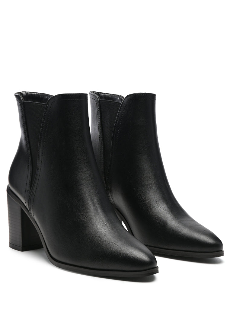 London Rag - Block Heeled Chelsea Boots - 2 COLORS -