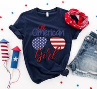 Thumbnail for All American Girl T-Shirt - 6 COLORS -