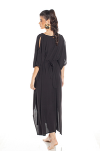 Thumbnail for Hellokini - Jalapao Black Kaftan Cover Up Duster - 1 COLOR-