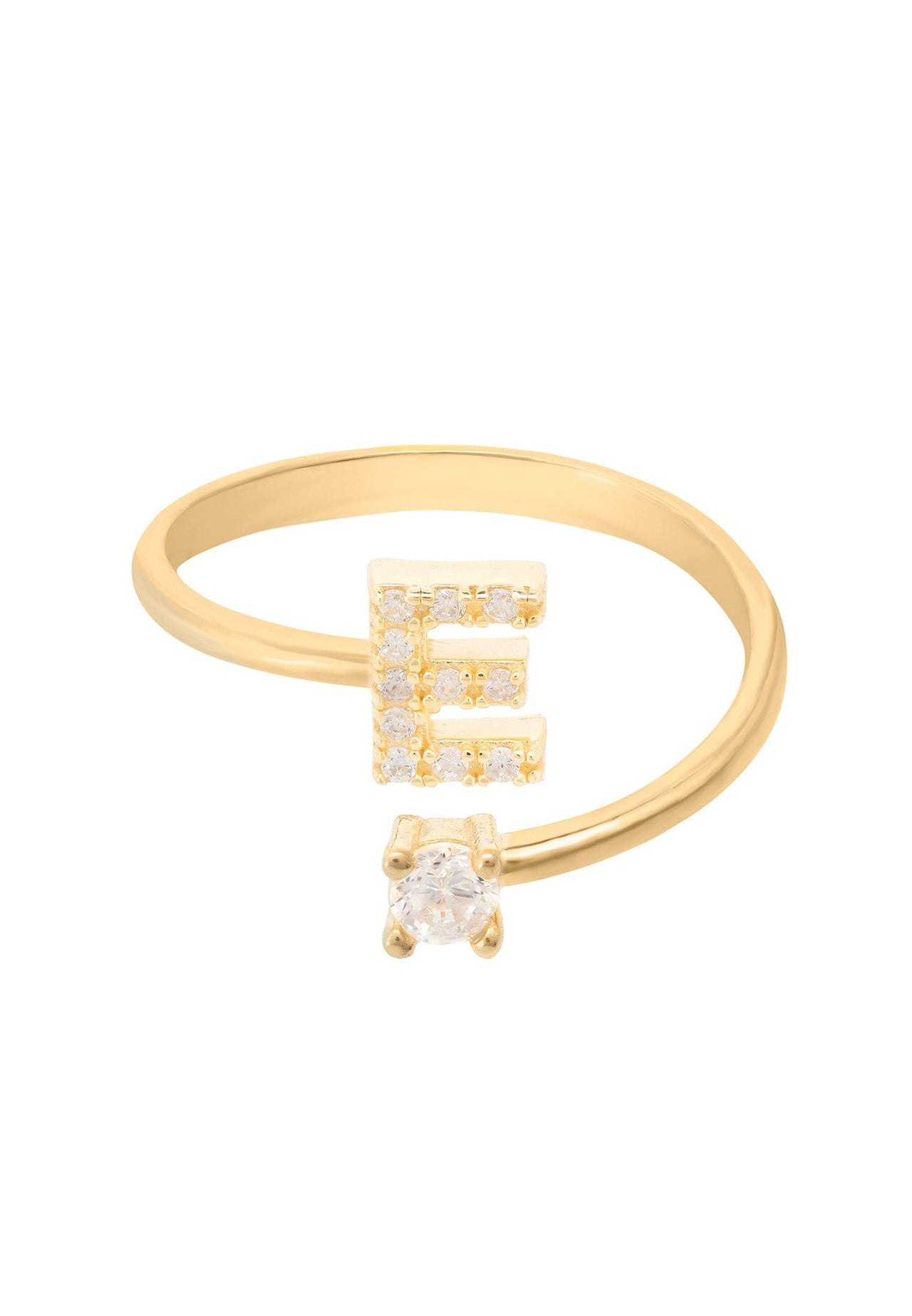 Initial Ring Gold E -