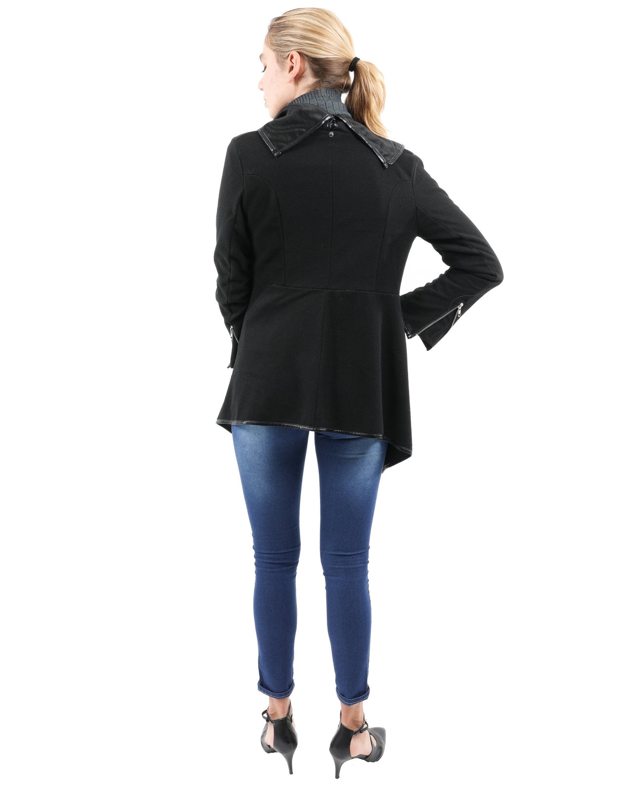 Savoy - Bowmont Drape Collar Jacket - 1 COLOR -