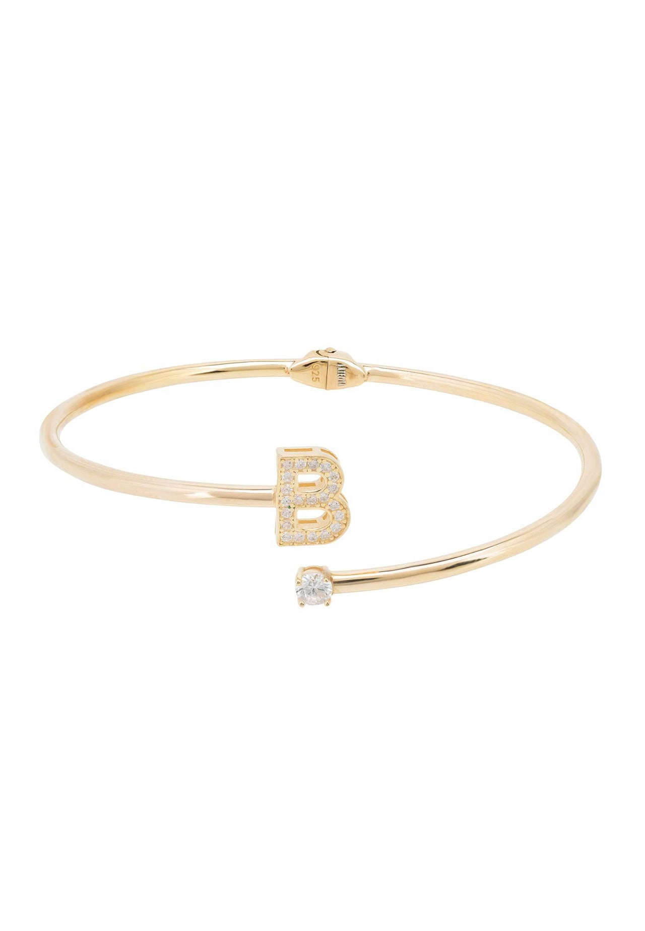 Initial Bangle Gold B -