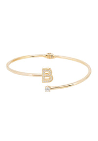 Thumbnail for Initial Bangle Gold B -