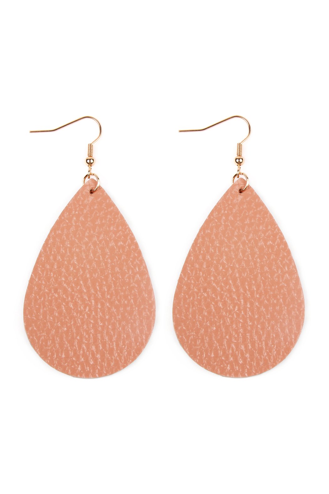 Teardrop Leather Earrings - 18 COLORS -