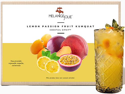 Mélange Jolie Lemon Passion Fruit Kumquat Cocktail SipKit™