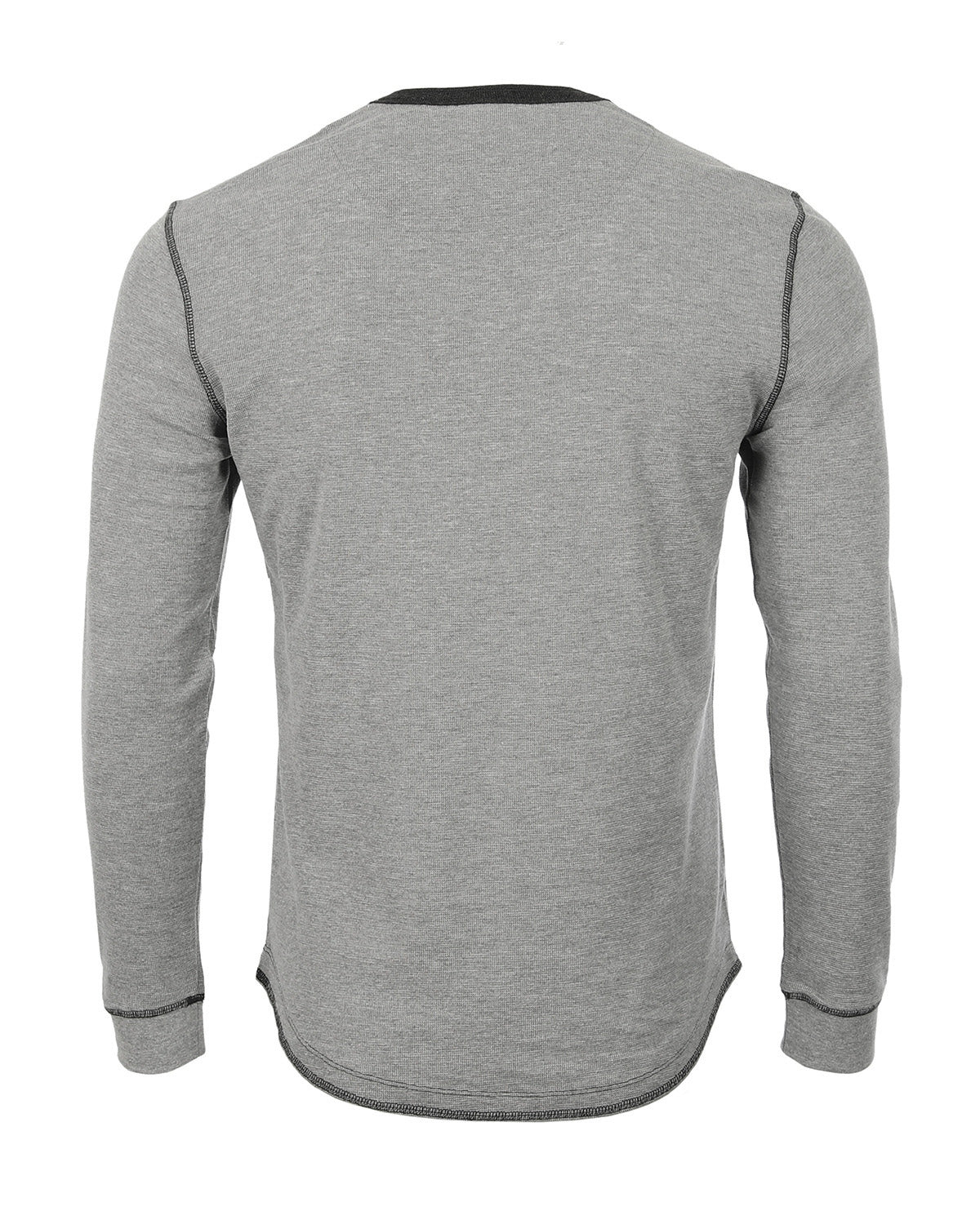 Men's Vintage Burnout Garment Wash Long Sleeve Lightweight Thermal Henley - 1 COLOR -