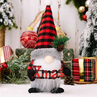 Thumbnail for Plaid Pointed Hat Christmas Gnomes - 12.2