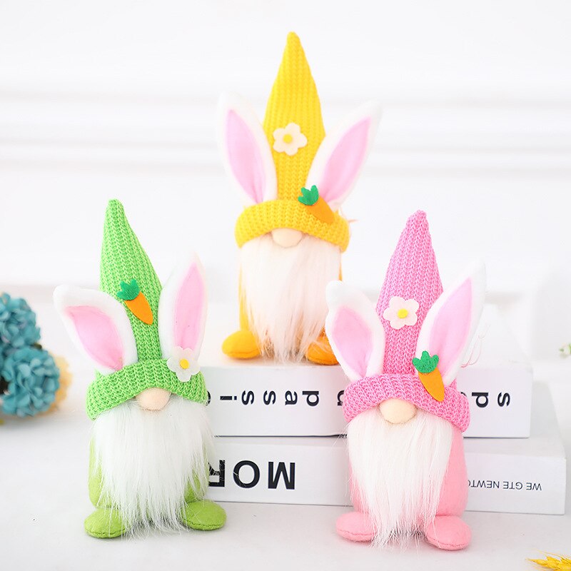 New Easter Gnome Rabbits - Handmade Reusable Home Decoration - Spring Bunny Ornaments - [14-20 DAY DELIVERY] - MULTIPLE TYPES & COLORS - CHECK US OUT! -