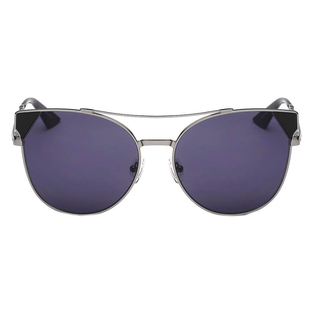 Clarkston | CA02 - Women's Trendy Mirrored Lens Cat Eye Sunglasses - 5 COLORS -