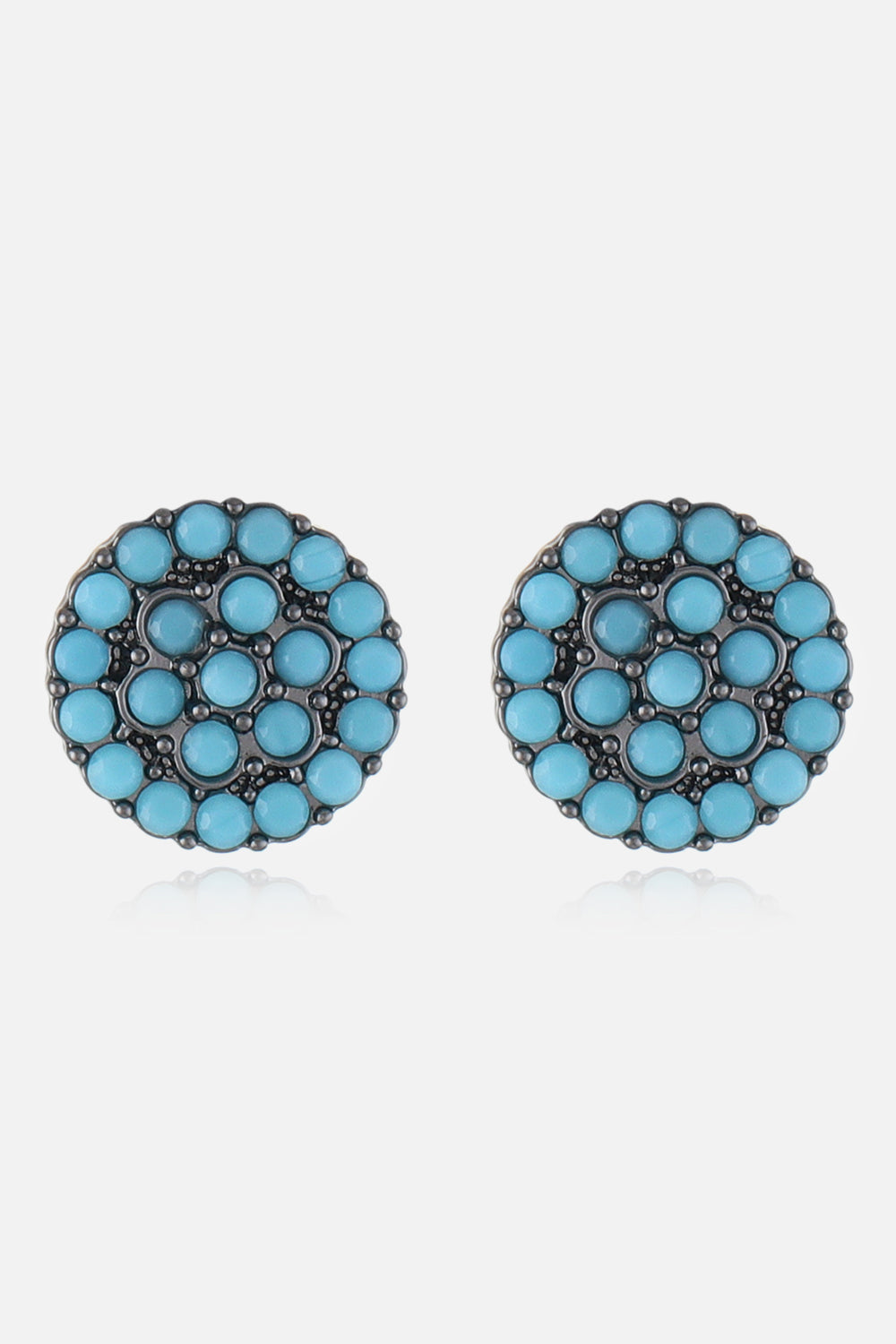 Turquoise Stud Earrings - T - 8 STYLES -