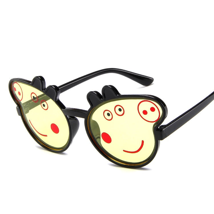 Fashion Kids Sun Glasses Cute Designers Cartoon Pig Shades Sun Glasses Children Sunglasses  - [10-15 DAY DELIVERY] - 8 COLORS -