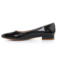 Thumbnail for Patent Leather Square Toe Ballerina (Black)