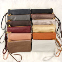 Thumbnail for Riah Fashion - Leather Wallet With Detachable Wristlet - 25 COLORS -