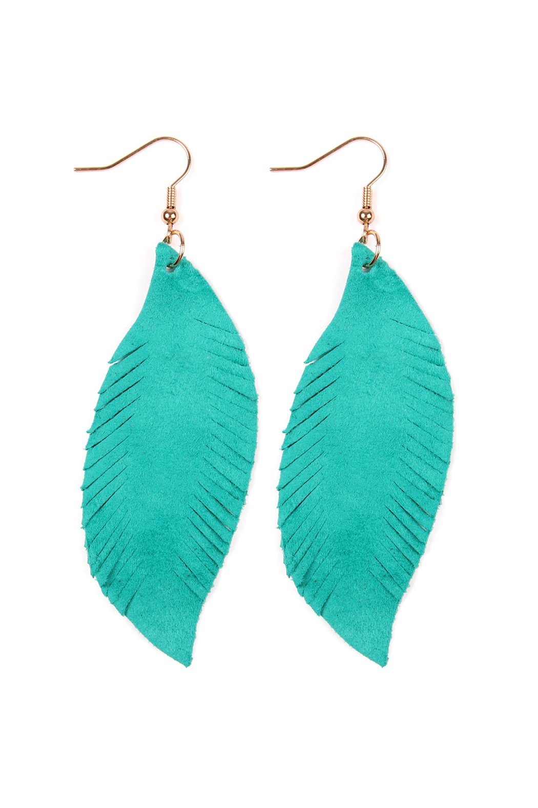 Fringe Suede Leather Earrings - 13 COLORS -