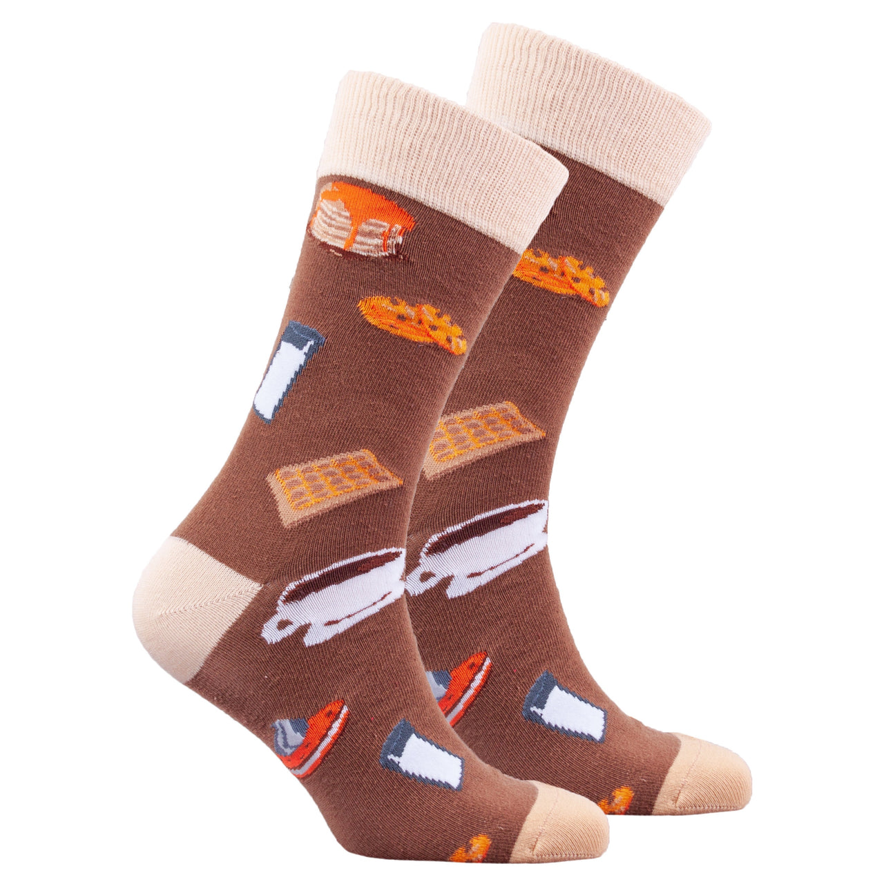 Men's Breakfast Socks - 1 COLOR -