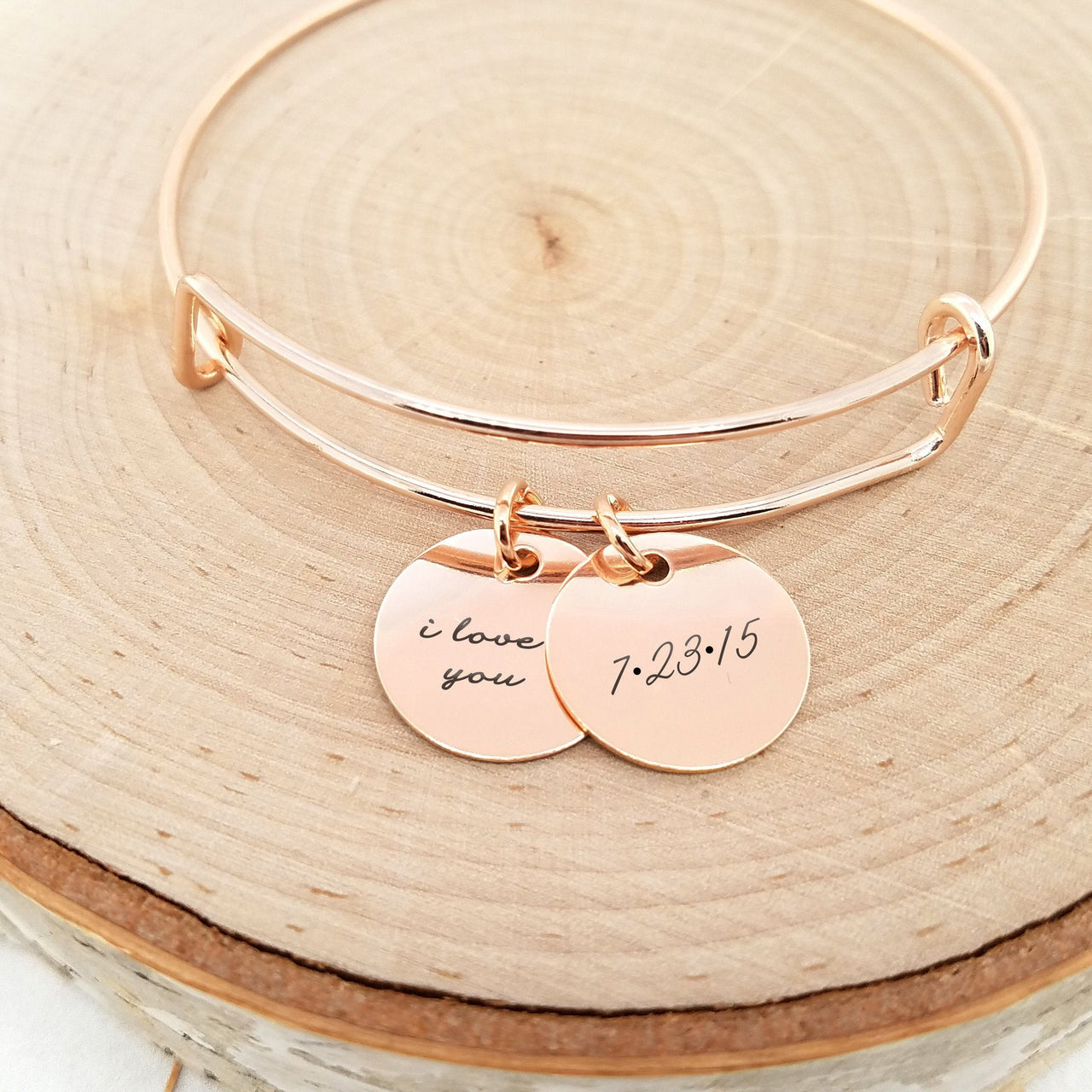 Personalized Anniversary Bracelet - Sterling Silver -