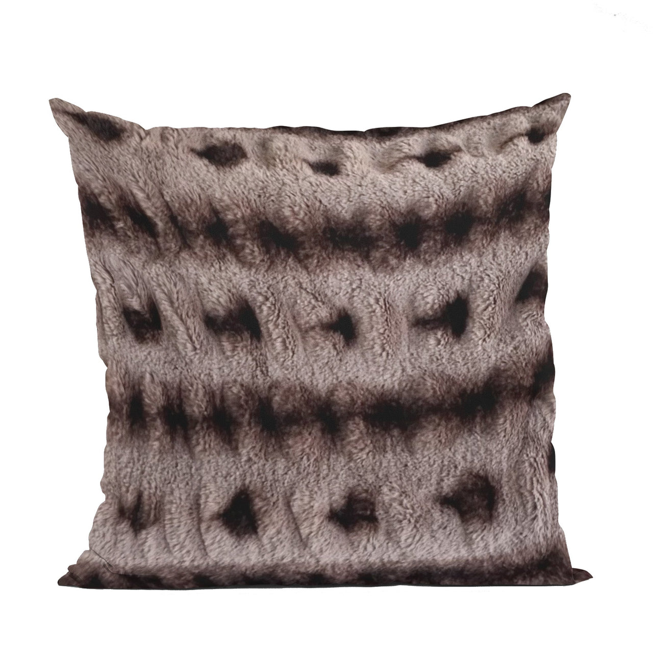 Plutus Brown Fluffy Bunni Animal Faux Fur Luxury Throw Pillow - 10 SIZES -