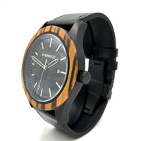 Thumbnail for Everwood - Inverness - Zebrawood & Black Leather -