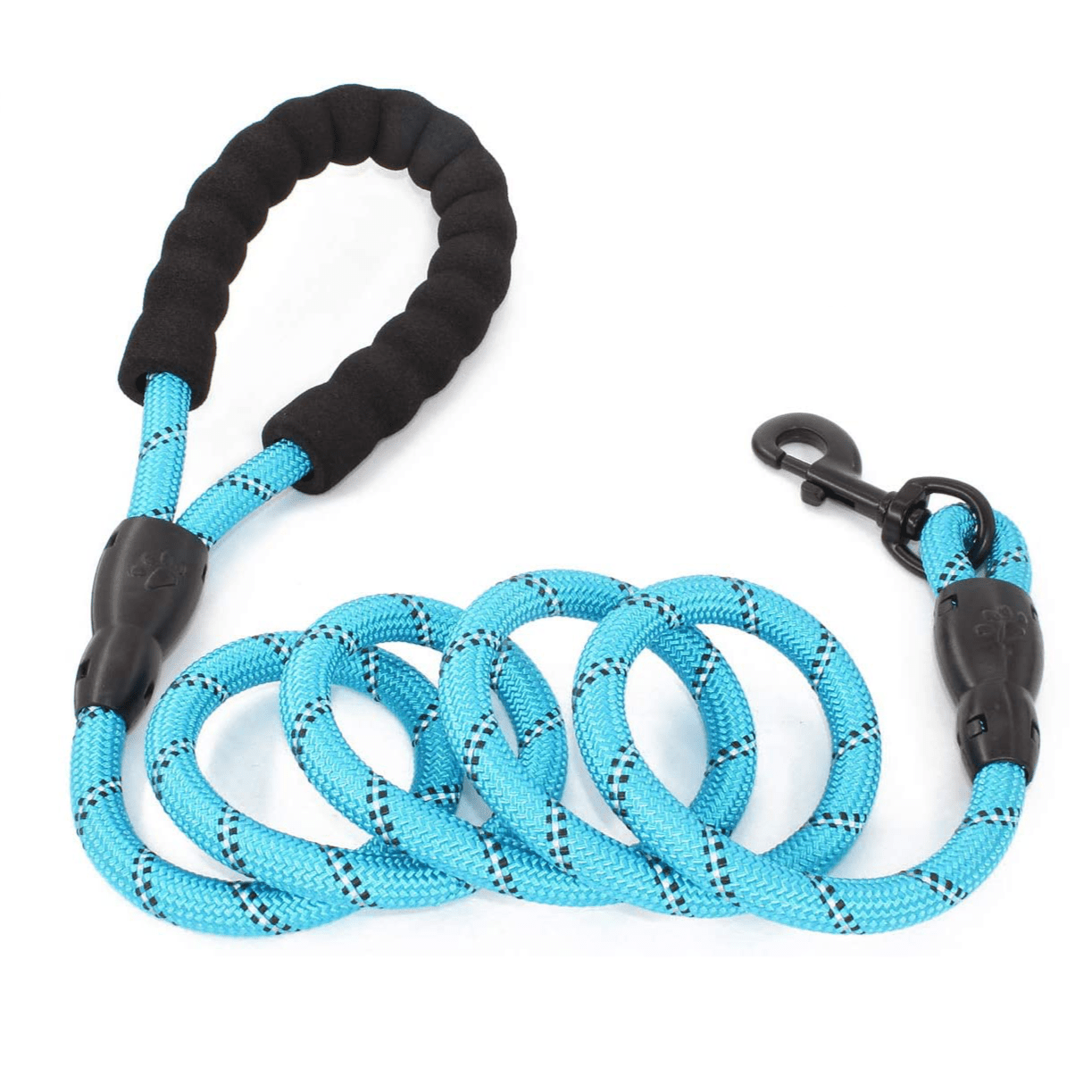 Threaded Pear - 5FT Rope Leash W/ Comfort Handle - 4 COLORS -