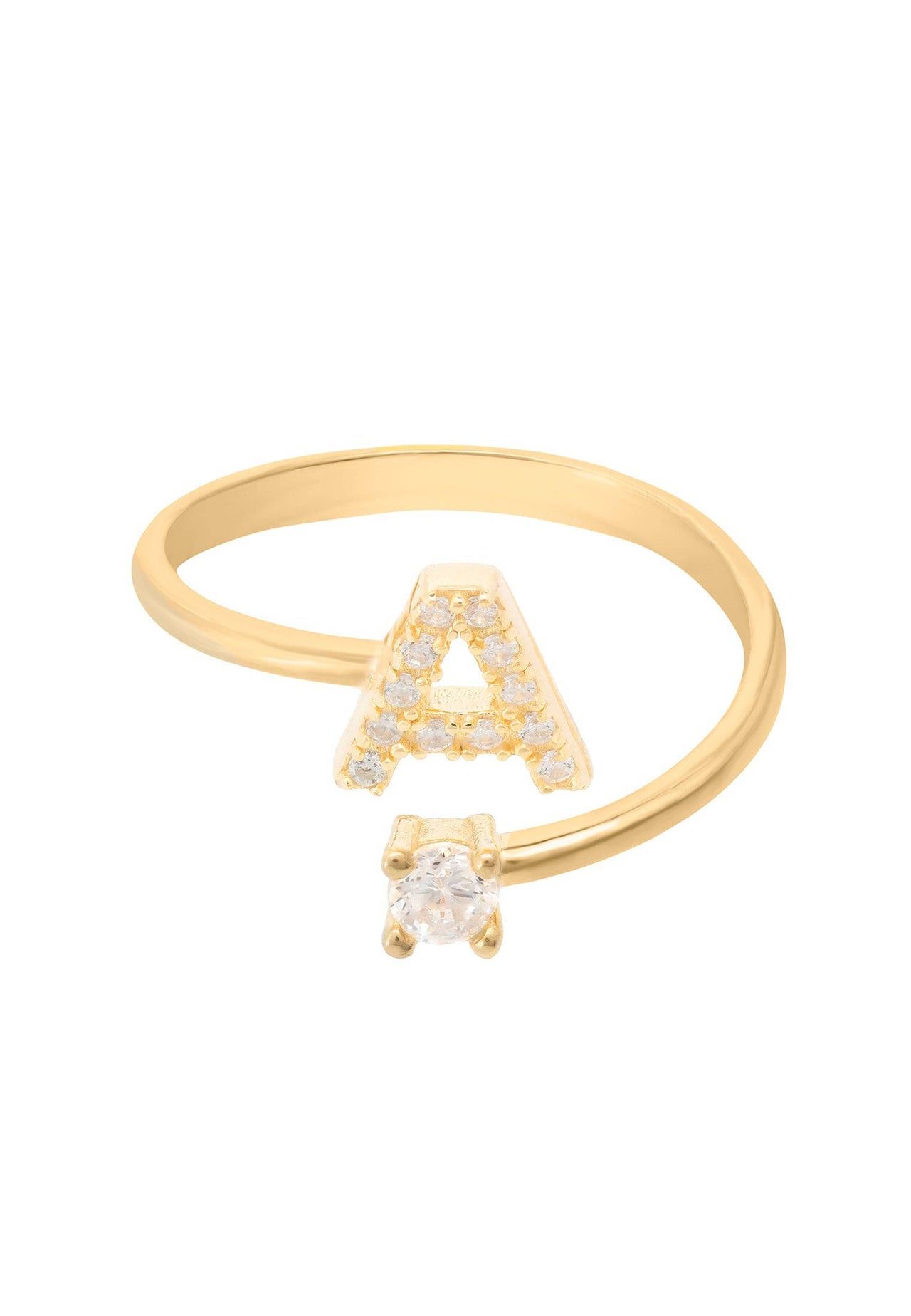 Initial Ring Gold A -