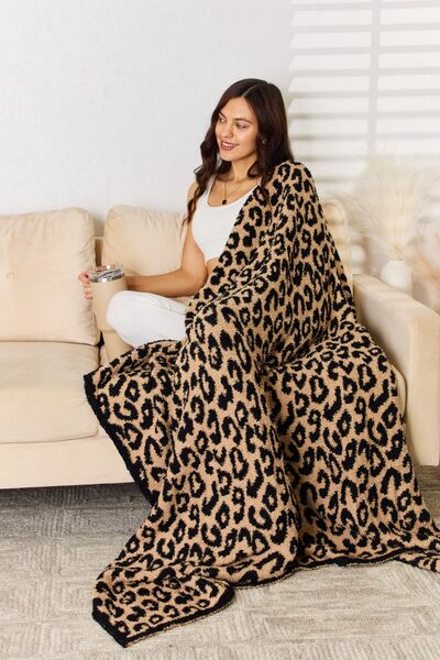 Cuddley Leopard Decorative Throw Blanket - T - 3 COLORS -