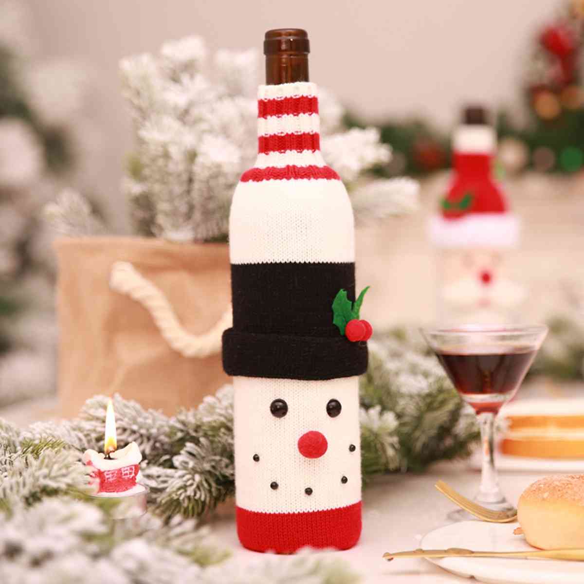 Christmas Wine Bottle Covers - 11" - [5-10 DAY DELIVERY] - T - 2 TYPES/STYLES -