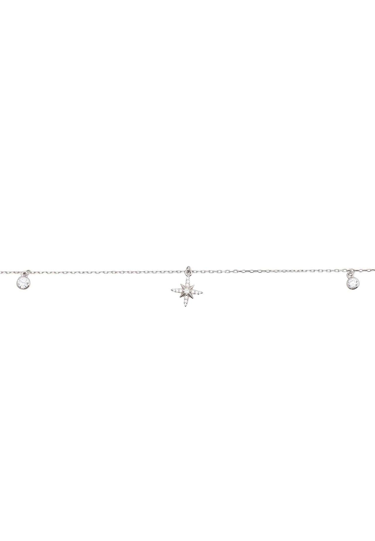 LATELITA - North Star Anklet Silver -