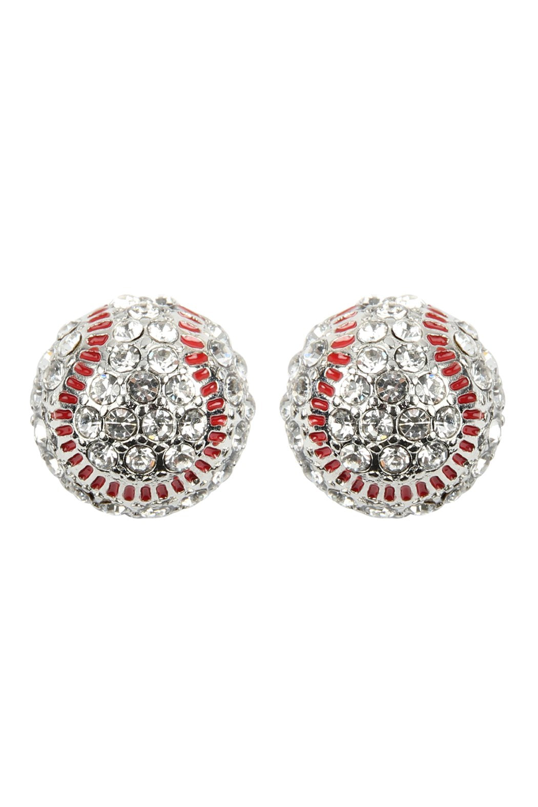 Fashion Sports Rhinestone Earrings - Style 1 -