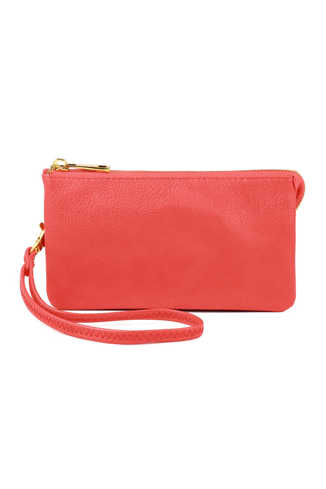 Riah Fashion - Leather Wallet With Detachable Wristlet - 25 COLORS -