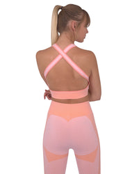 Thumbnail for Savoy - Trois Seamless Sports Bra - Pink  - 1 COLOR -