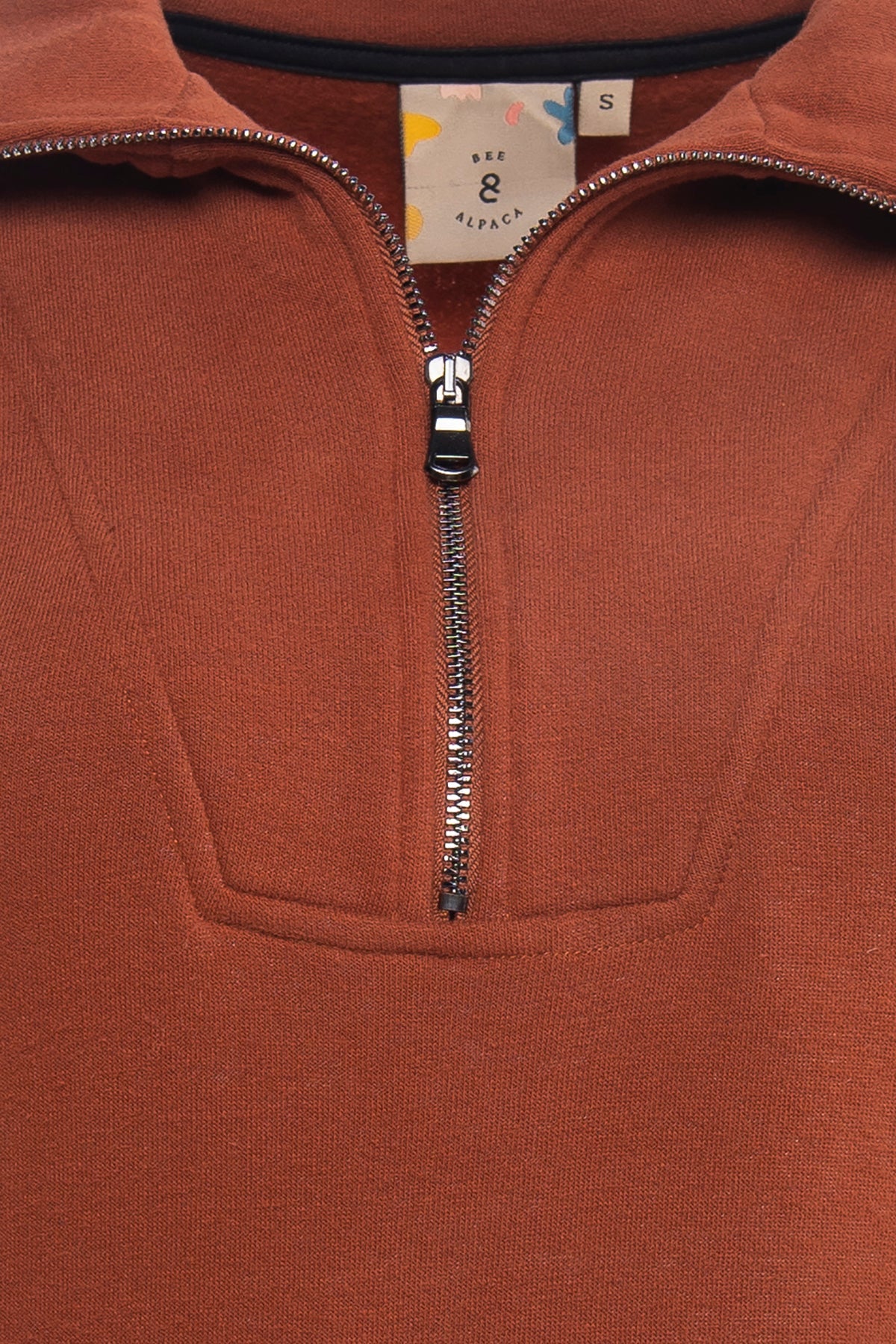 Zipped Neck Sweatshirt - 5 COLORS -