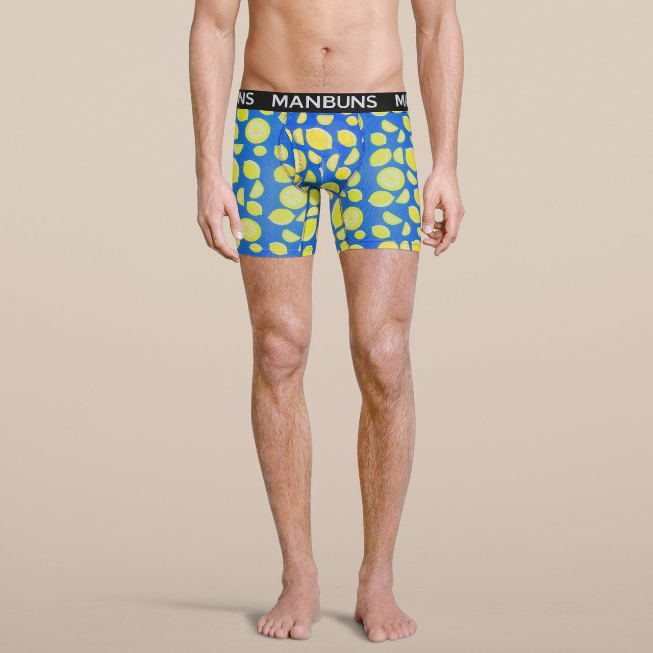 Men's Lemon Boxer Brief Underwear -