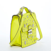 Thumbnail for The Hollywood Backpack Purse Leather Yellow -