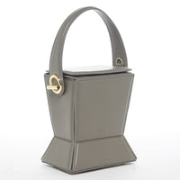 Thumbnail for Amber Leather Bucket Bag Gray -