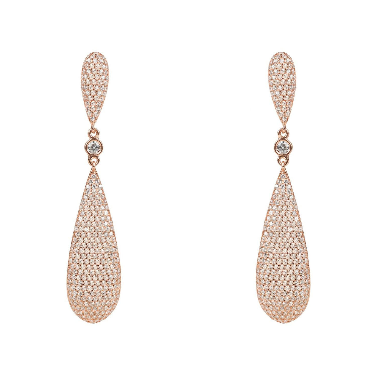 LATELITA - Coco`s Long Drop Earrings Rosegold -